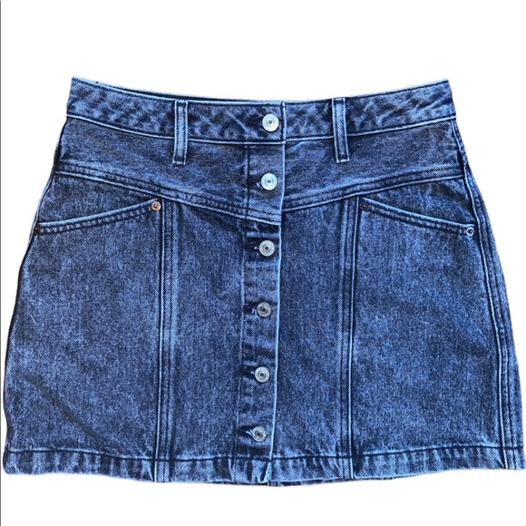 Abercrombie and Fitch Button Up Demin Skirt - Picture 2 of 7